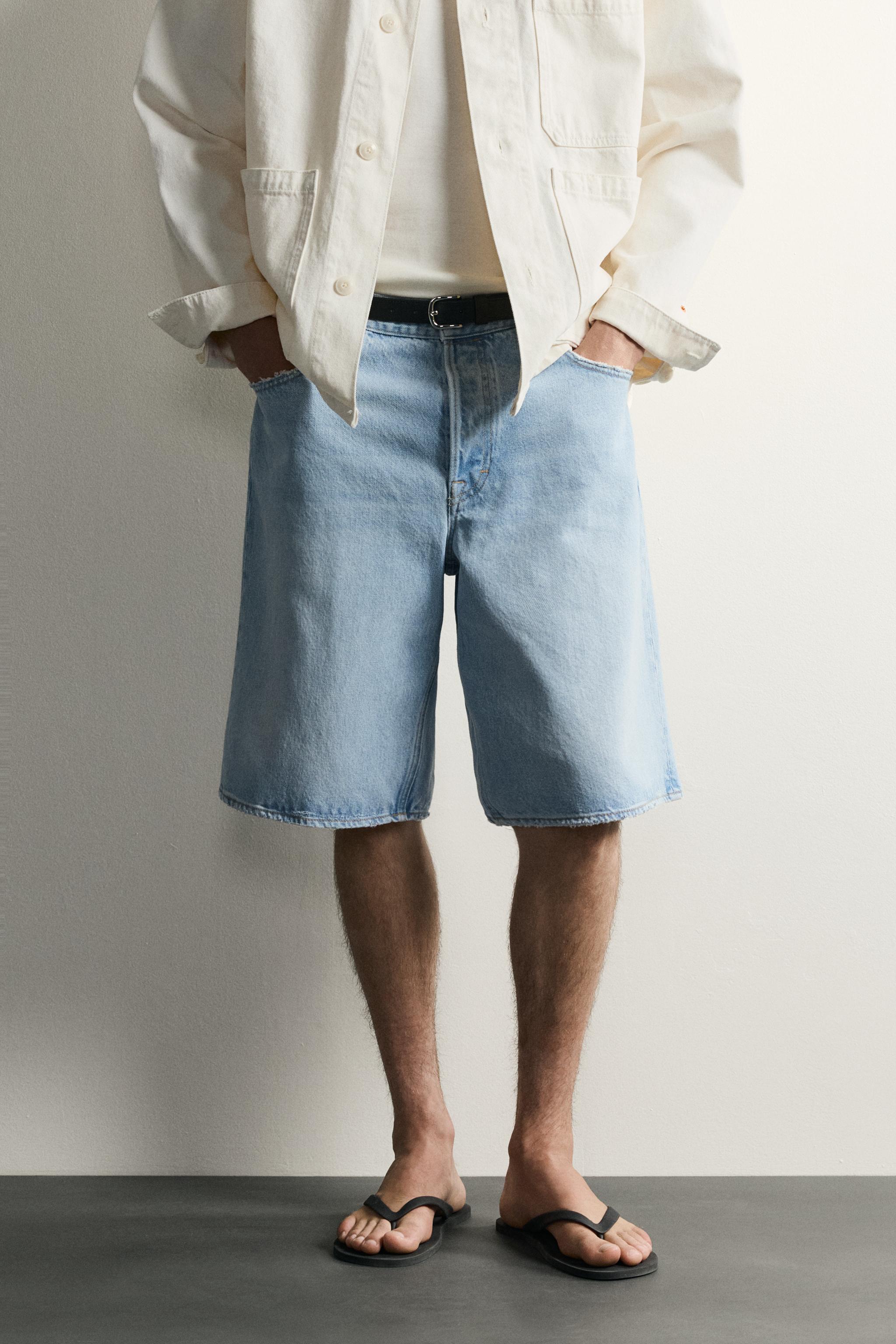 BERMUDA LOOSE FIT EN JEAN